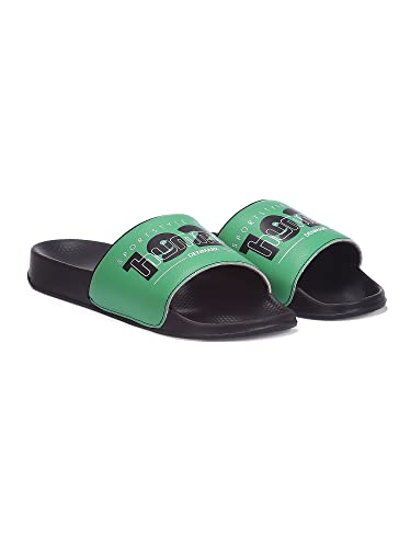 Image of hummel TREFF MEN SLIDERS Comfortable Cushioned Sole Arch Support Durable Lightweight Flexible Trendy Style Flip flops and Slippers Slides for Men Daily use Chappal