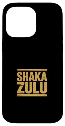 Shaka Zulu Funny Saying Gold �A���e�B�[�N���X�g���C�v �X�}�z�P�[�X iPhone 14 Pro Max �p