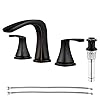   PARLOS-Waterfall-Widespread-Two-Handle-Bathroom-Faucet-with-Metal-Pop-Up-Drain-Supply-Lines-Oil-Rubbed-Bronze-Doris-14071
