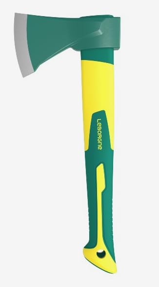 Hachette Manche Galbé Novamax 0,8 kg - Acier Forgé Trempé - Coupe Précise et Durable - Manche Ergonomique - Outil de Coupe Bois