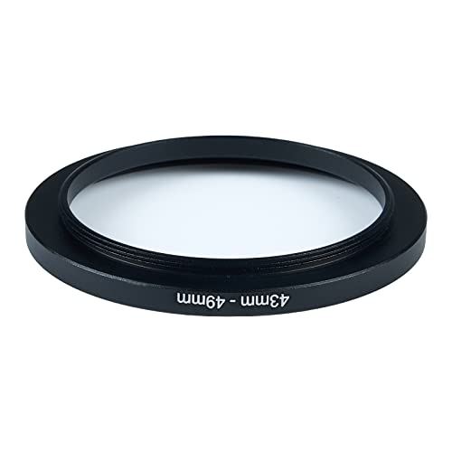 Image of 43mm to 49mm Step-Up Ring Filter Adapter for All Brands UV ND CPL Metal Ring Step-Up Rings Adapter Filter (43mm-49mm)