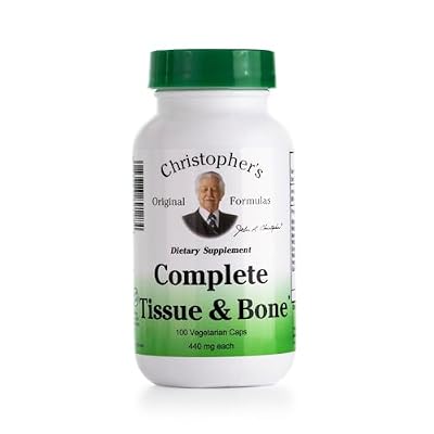 Christopher's Original Formulas Complete Tissue & Bone Formula 100 VCaps | Herbal Support for Bones & Connective Tissue - Pack of 3