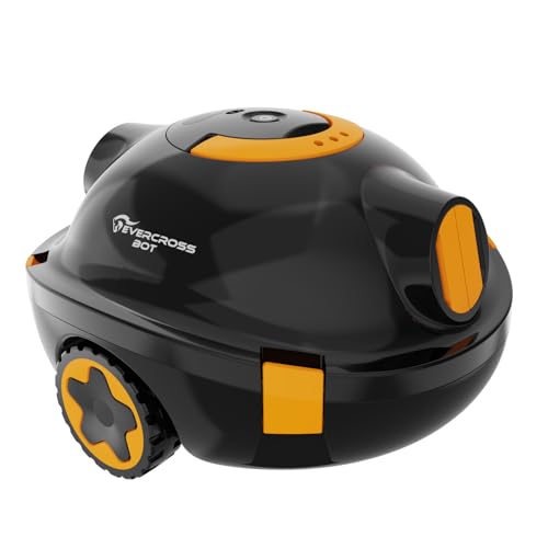 (2026 Nuovo) EVERCROSS BOT Y10 Robot Piscina Senza Fili - Autonomia 100 Min, Pulitore Automatico per Fondo Piscina, Doppio Motore 40W per Piscine fino a 120㎡, Contenitore Detriti 3L, IPX8