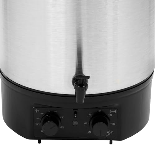 Image of Electric Water Bath Canner, 27L /28.53QT 304 Stainless Steel 1500W 120V Adjustable Temp Control (122F to 212F) with Timer Automatic Reheat Function Overheating Protection (27L /28.53QT)