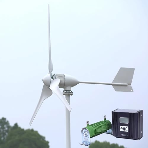2000W 2Kw 24V Netzunabhängiges Windkraftanlagen-Set – Windkraftsystem mit Hybrid-Laderegler für Haus, Wohnmobil und Boot