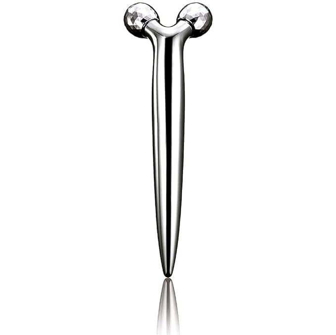 LISHER ABS Mini Long 3D Y Shape 360 Rotate Face Small Roller Manual Massager for Face Lift Body Slimming Skin Tighten Wrinkle Remover (Sliver) (B0CPV2X1LN) Amazon Price History, Amazon Price Tracker