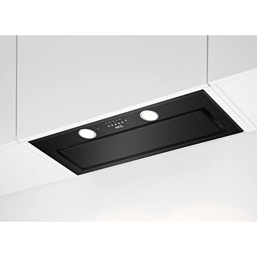 AEG 80cm Canopy Cooker Hood - Matt Black