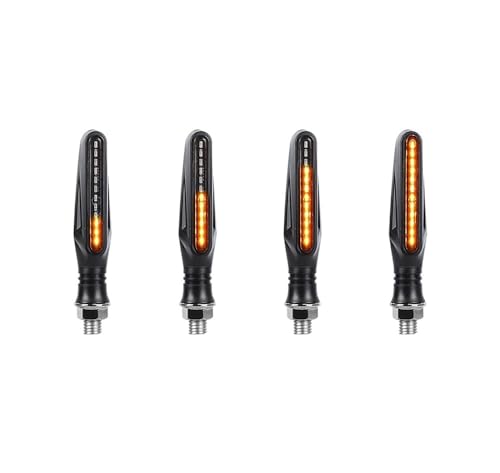 Clignotants moto LED à défilement 12V étanches pour sécurité routière