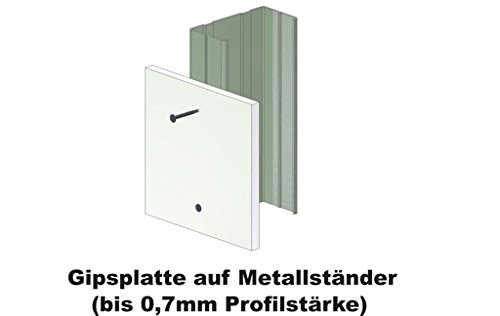 adunox Magazinierte Selbstbohrende Schrauben mit Feingewinde 3,9 x 35 mm - 10 Schachteln à 100 Schrauben