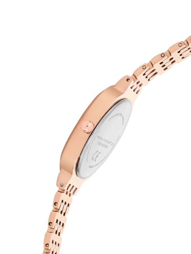 Image of French Connection Sunray Green Oval Dial with Rose Stainless Steel Strap Watch for Womens - FCN0130NRGM