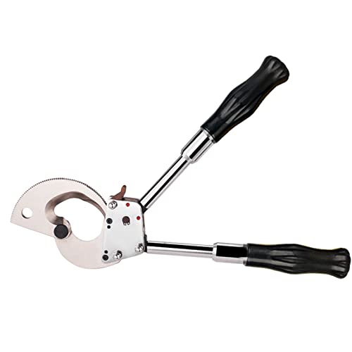 Preisvergleich Produktbild BOVDC RatschenKabelschneider, Aluminium-Kupfer-kabelschneider, Manuelles Schneidwerkzeug für Panzerkabel, Stahlklinge + Einziehbarer Griff+ Zahnrad mit Hoher Härte