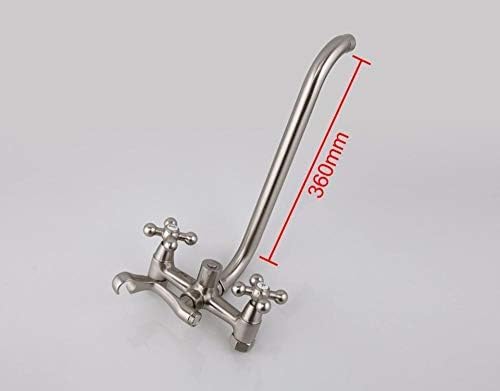 Robinet de douche long de 36 cm résistant à la rouille pour cabine étroite
