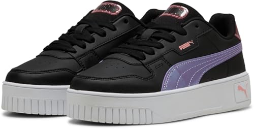 PUMA - Juniors Carina Street Blurry Dreams Shoes, Color Black/Lavender Alert/Pink Fruit, Size: 5 M US Big Kid2