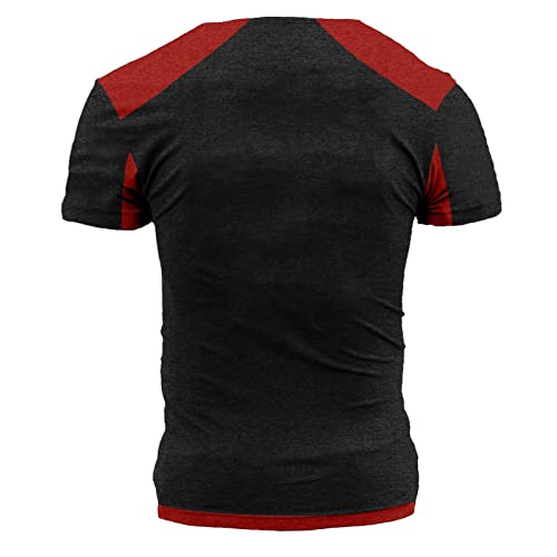 Men's Raglan Short Sleeve Independent Day Printing Casual Top Shirt For Dad Men's Fashion Clothes #TOP2