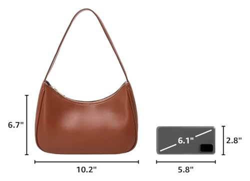 Image of CYHTWSDJ Shoulder Bags for Women, Cute Hobo Tote Handbag Mini Clutch Purse with Zipper Closure