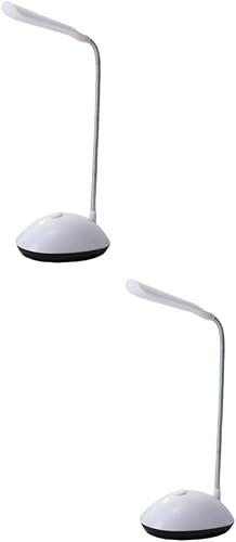 DOITOOL Lámpara de escritorio LED con pilas, luz de mesa multifuncional para lectura y cuidado de los ojos, luz de mesita de noche portátil para