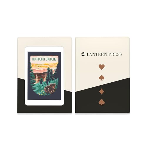 Lantern Press Humboldt Lagoons, California, Baraja Póker 52 cartas miniatura 4