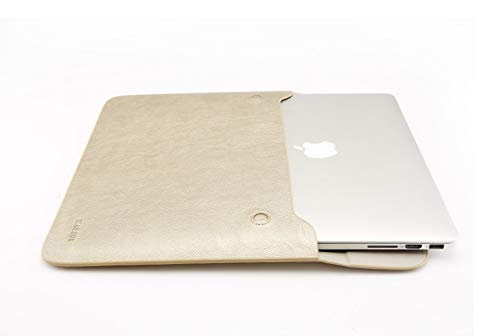 KALIDI 15 inch Laptop Sleeve 15.6 inch Laptop Case Bag for New 15" MacBook Pro 15.4" ASUS VivoBook S Inspiron 14 Notebook Bag, 15-15.3 inches, Gold
