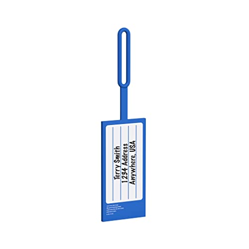 IQ LEGO Brick Luggage Bag Tag (Blue) (52001), 7.48 inches x 2.76 inches - Image 3