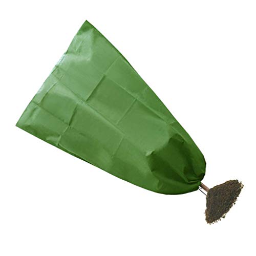 1 Pc Couverture De Protection des Plantes Veste Anti-Gel pour Plantes Sacs De Plantes en Toile De Jute Jardinière Succulente De Paon Geckos en Résine pour Jardin Rose Givre Tissu