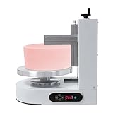 YUMIONB Cake Decorating Machine, 110-220V 200W Cake Cream Spreading Machine 4-12inches Tabletop Cake Cream Spreading Machine with LCD Display for Households, Cake Shops, Dessert Shops (White)
