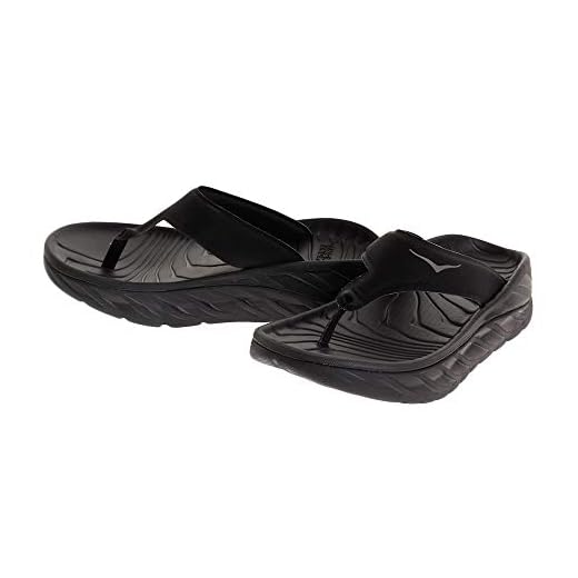 Hoka ONE ONE Women's Ora Recovery Flip 2 Sandals, Black, Size 9.0