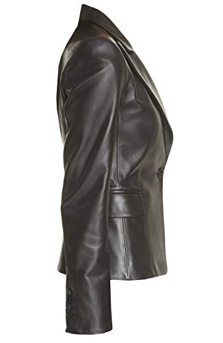 VearFit Skeel Lambskin Women Blazar Coat Real Leather Jacket2