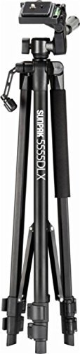 Sunpak 5555DLX 55" Tripod - Black. Lightweight aluminum construction 55-inch maximun extension supports smartphones cameras and GoPros