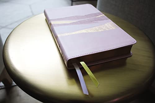 niv thinline bible leathersoft pink red letter comfort print