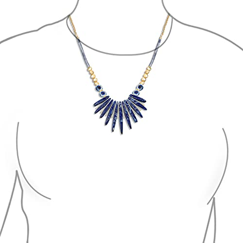 Navy Blue Faceted Beads And Compress Lapis Lazuli