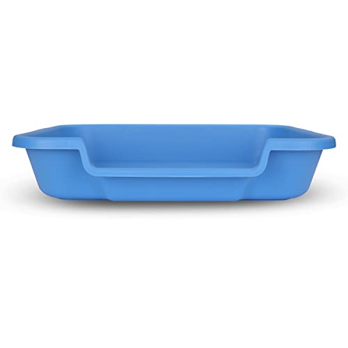 PuppyGoHere Dog Litter Box, Blue Color, Large Size, Durable & Pet Safe Puppy Litter Box, Indoor Open Top Entry Dog Litter Pan, Comfortable for Dogs, Great for Dogs up to 20 lbs