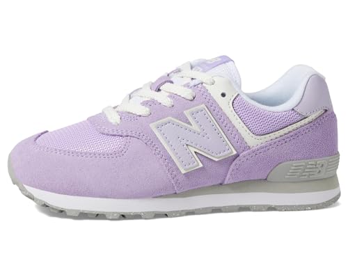 New Balance Kids 574 V1 70s Racing Lace-up Sneaker, Lilac Glo/Bright Lavender, 10.5 US Unisex Little4