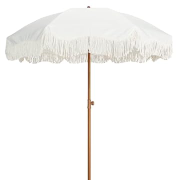 outdoor patio umbrella with fringe