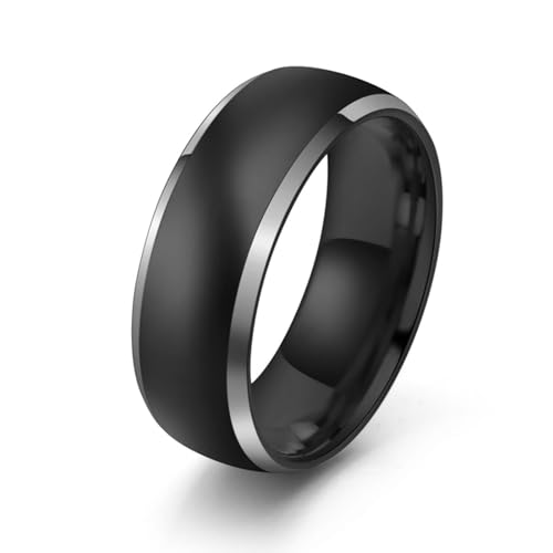 Bague mariage mode en tungstène noir : l'alliance homme pour le quotidien