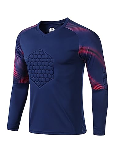 Kids Boys Soccer Goalkeeper Jersey Shirts with Chest Padded Goalie T Shirt Football Training Tops Gym Activewear2