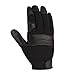 Carhartt Women's Dex II High Dexterity Work Glove with Leather Palm and Knuckle Protection, Black Winter/White Rose Stitching, Medium