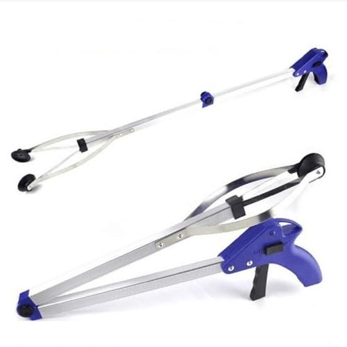 Image of 32 Inch Foldable Grabber Pick - Up Tool | Extra Long Reach Lightweight Trash Picker Stick with Strong Grip | Ideal for Elderly Garden Cleaning Litter Collection & Limited Mobility Users