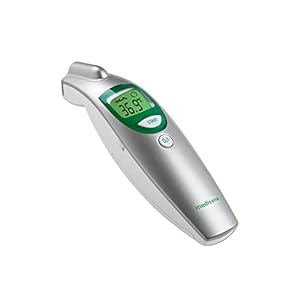 medisana FTN digitale 6in1 voorhoofdthermometer voor baby, kinderen en volwassenen, klinische thermometer met visueel koortsalarm en geheugenfunctie