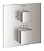 Produktbild GROHE 24155DC0 GRT Cube THM trimset bath Armatur, supersteel
