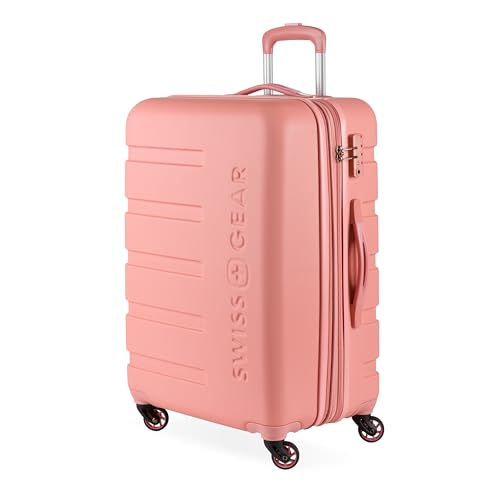 Image of SwissGear 7366, Coral Almond, Checked-Medium 23-Inch, Signature Hardside Expandable Luggage With Spinner Wheels