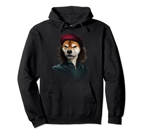Perro shiba personificado como Che Guevara Sudadera con Capucha