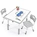 Kids table and chairs, Toddler table and chairs, Kids table( 2 chairs ), Kids table and chair set, Kids table and chair set 5-8 year old, Toddler table and chair set with 8 leg covers +12 color pens