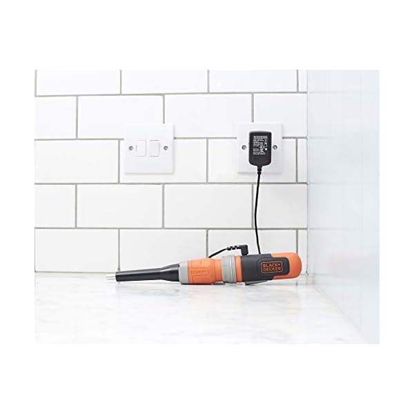 Black+Decker Akku-Stabschrauber (3.6V, 1,5 Ah, mit Schaftverlängerung, perfekt für kleine Schraubarbeiten, inkl. 21-tlg… – Bild 6