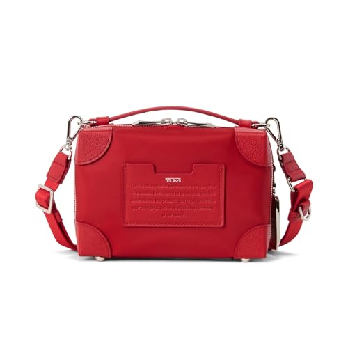 TUMI - Mala tiracolo Voyageur Dey - Bolsa feminina moderna para o dia a dia, Tumi Vermelho, One Size, Bolsa transversal pequena e macia
