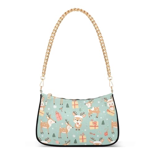 Sac à bandoulière motif renne de Noël une idée cadeau femme idéale