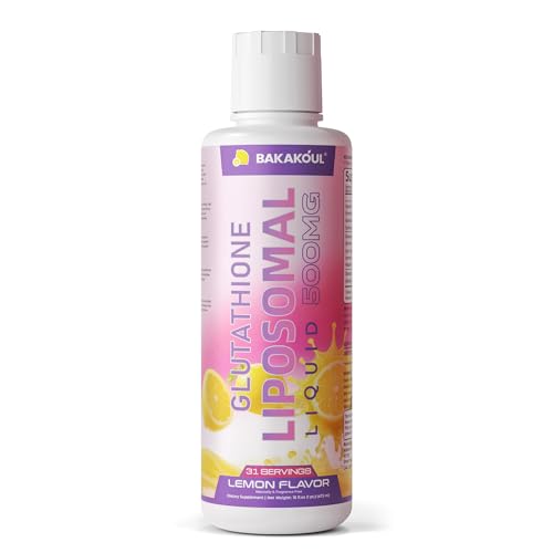 Liposomal Glutathione Liquid 500mg, with 1500mg Liposomal Complex & 2:1 Phospholipid Ratio for