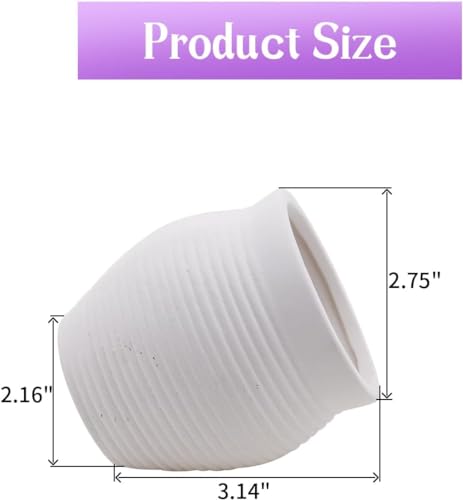 Image of White Ceramic Jar Betta Fish Tank Accessories Decor Cute Shrimp Shelter House Ornaments Aquarium Hideout Caves Landscape Decorations for Small Fish to Breed Hide (Small)