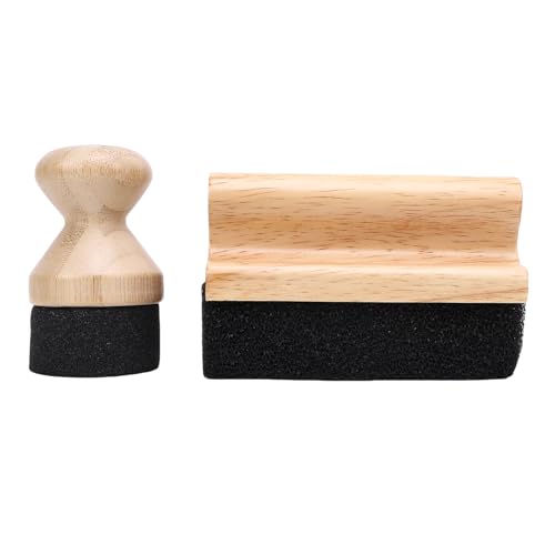 Aplicador de cera para madera antideslizante con esponja redonda y recta