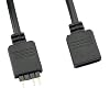 3pcs Micro Connector Addressable RGB Extension Cable 30cm Black RGB Strip 3Pin Extension Adapter