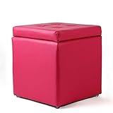 Siège confortable: rembourré avec une éponge haute résilience, ce petit pouf vous apportera une expérience assise supérieure; Lorsque vous vous habillez dans la chambre ou mettez des chaussures à l'entrée.